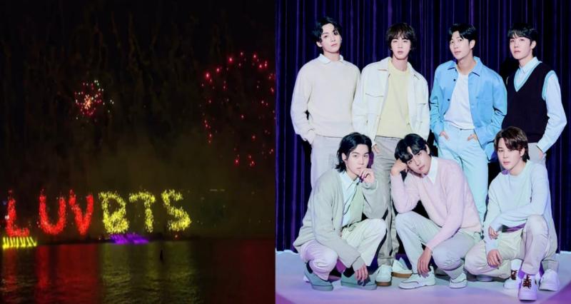 سماء كوريا الجنوبية تضاء بالألعاب النارية احتفالا بالذكرى العاشرة لـ BTS