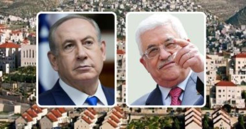 الرئيس الفلسطيني ابو مازن ورئيس وزراء اسرائيل