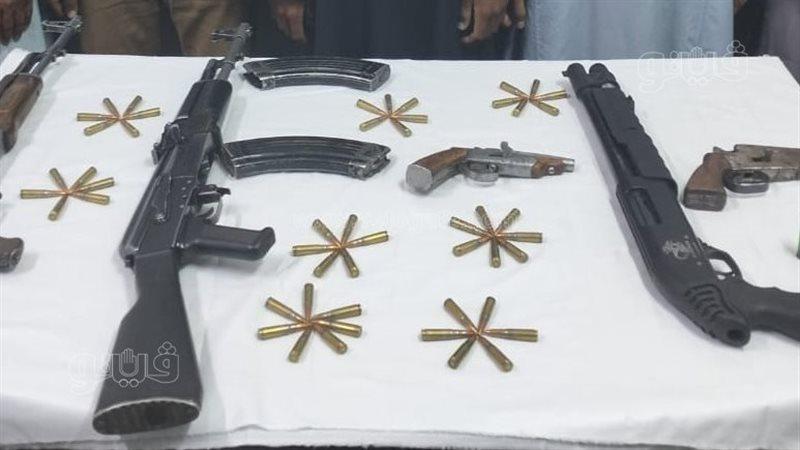 حملةأمنية بالمنيا تضبط 8 قطع سلاح نارى وتنفيذ 306 أحكام قضائية