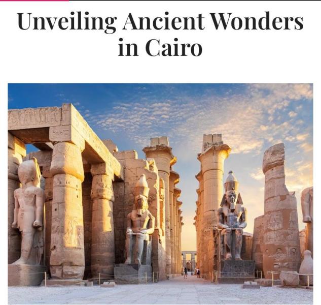 مجلة Salon Privé تبرز المقومات السياحية والأثرية بـأهم المقاصد السياحية المصرية