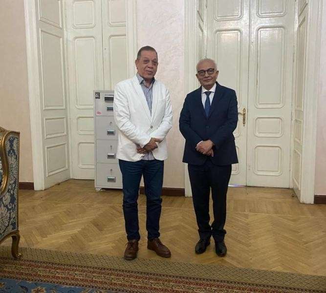 الدكتور رضا حجازي مع النائب أسامة شرشر