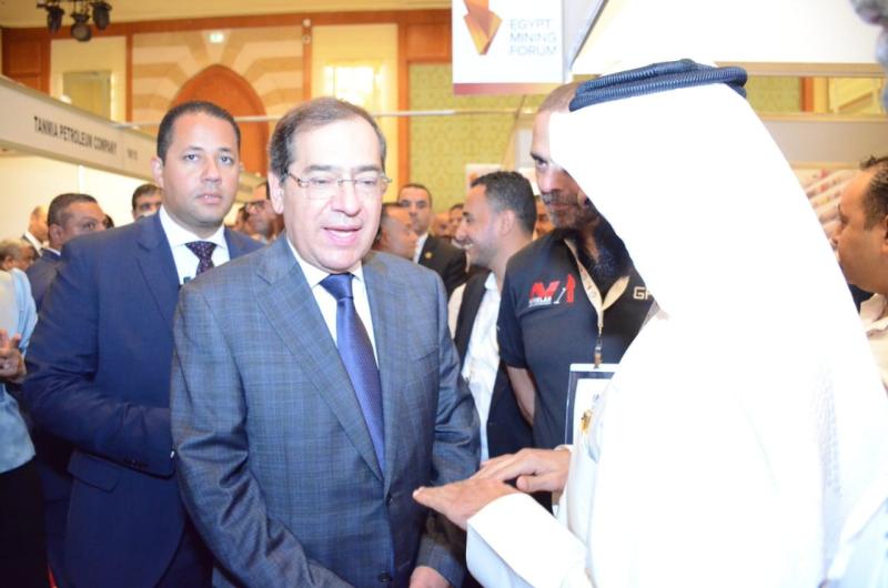 وزير البترول والثروة المعدنية المصري يفتتح زيارته لمعرض منتدى التعدين بزيارة الجويسري