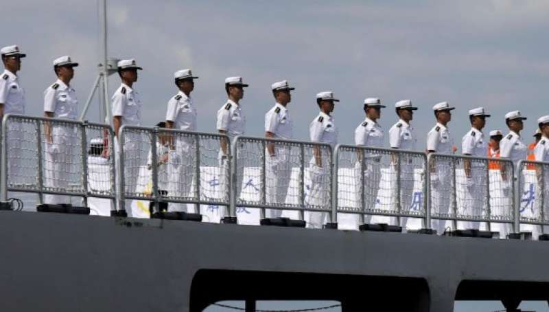 مناورات بحرية صينية روسية في بحر اليابان