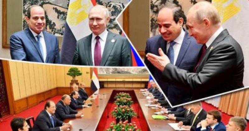 زعيما مصر وروسيا ووفدي البلدين الصديقين