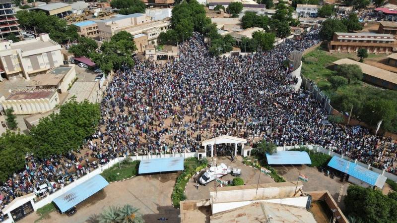 مظاهرات مؤيدة للأنقلاب في النيجر