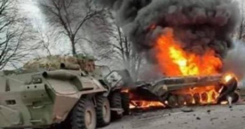 اثار القتال في الدونباس الاوكرانية