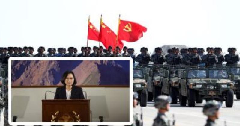 الجيش الصيني وفي الاطار رئيسة تايوان