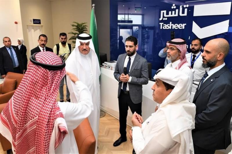 السفير السعودي بالقاهرة يفتتح مقر ” تأشير ” التابع لصندوق الاستثمارات العامة