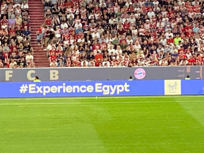 الترويج للمقصد للسياحي المصري خلال مباراة نهائي كأس السوبر الألماني