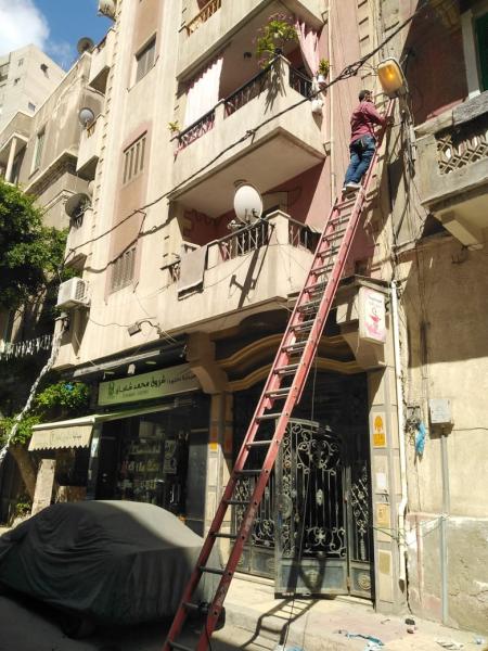 رفع كفاءة الإضاءة العامة بجميع أحياء محافظة الإسكندرية