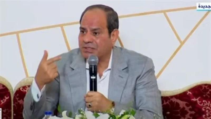 الرئيس عبد الفتاح السيسي مع اهالي مطروح والسلوم