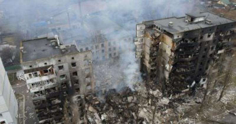 صورة لمشاهد الدمار في اوديسا جنوبي اوكرانيا