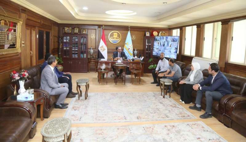 محافظ كفر الشيخ يستقبل وفد اللجنة التنفيذية للمبادرة الوطنية المشروعات الخضراء