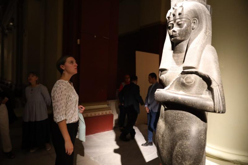 افتتاح معرض للوحات الملك أمنحتب الثالث بوادي السبوع بالمتحف المصري بالتحرير