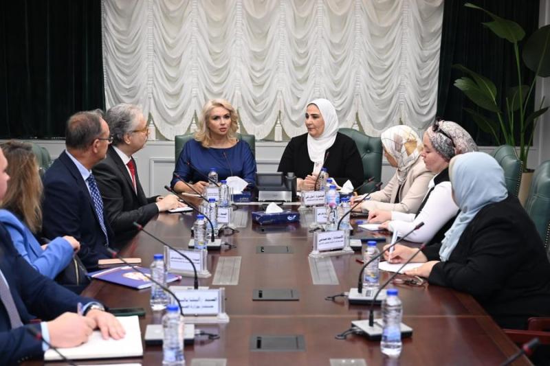 القباج تستقبل وزيرة رعاية الأسرة بدولة صربيا  وتبحثان تعزيز التعاون وتبادل الخبرات في قضايا تنمية الأسرة وبرنامج مودة ومواجهة القضية السكانية