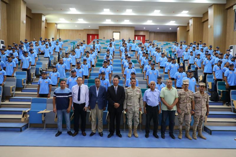 ختام فعاليات دورة التربية العسكرية بجامعة المنصورة الجديدة