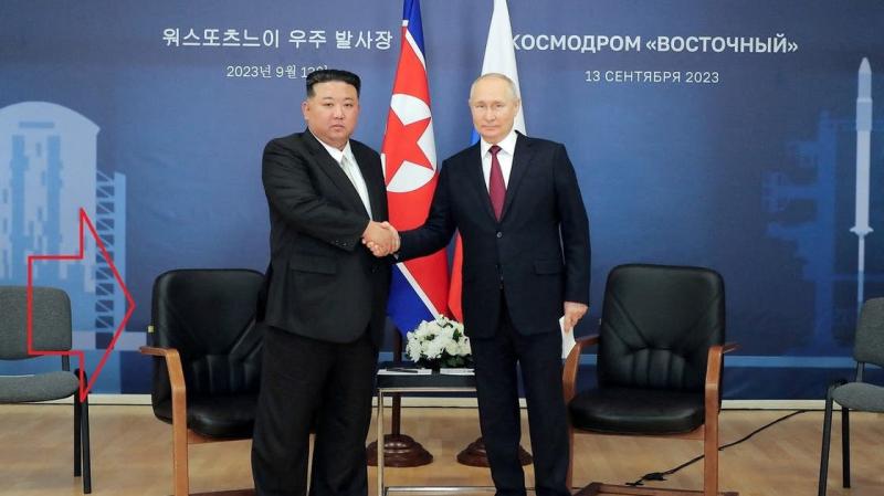 كيف فحص حراس زعيم كوريا الشمالية كرسيه قبل لقائه بوتين ؟