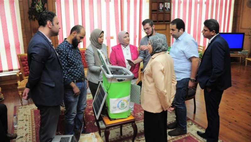 اجراء المقابلات الشخصية للمتقدمين للمبادرة الوطنية للمشروعات الخضراء الذكية بكفر الشيخ