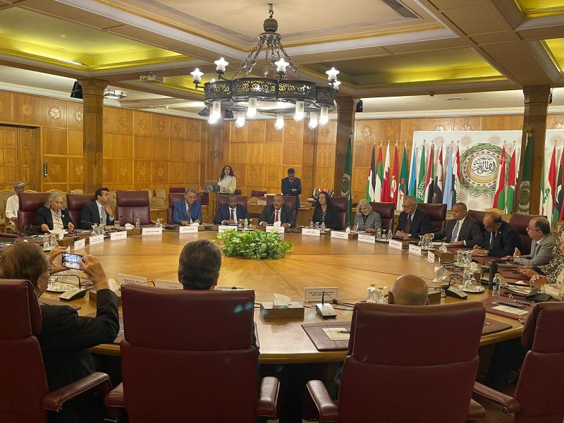 مايا مرسي: حريصون على تعزيز دور المرأة في عملية التفاوض.. والجامعة العربية تؤكد أهمية تفعيل استراتيجة المرأة والأمن والسلام