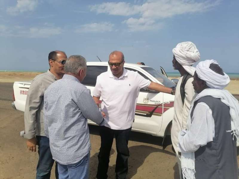 رئيس مدينة مرسى علم : يتفقد قرية برانيس وحماطة وعرب صالح جنوب المدينة