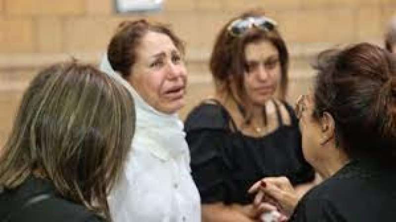 ماجدة نور الدين في جنازة نجلها أحمد سامي العدل