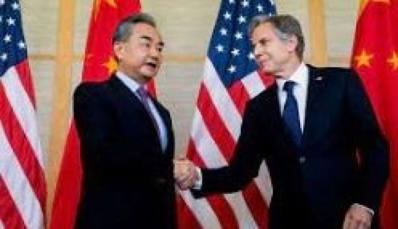 وزير الخارجية الأمريكي بلينكن ووزير الخارجية الصيني وانج يي 