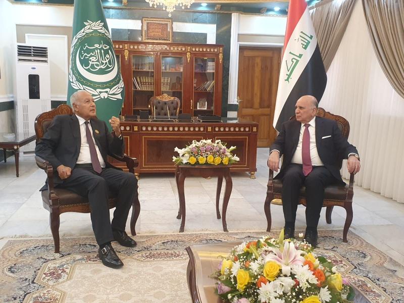 أبو الغيط يُجري مشاورات مع المسئولين العراقيين ويؤكد ضرورة وقف إطلاق النار في غزة والحيلولة دون اتساع رقعة الصراع