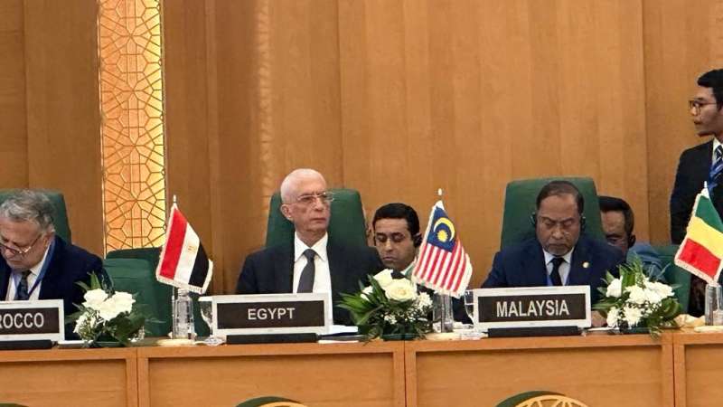 نائب وزير الخارجية يلقي كلمة مصر في الاجتماع الاستثنائي العاجل للجنة التنفيذية لمنظمة التعاون الإسلامي على المستوى الوزاري