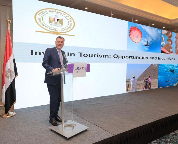 وزير السياحة والآثار يشارك كمتحدث رئيسي في ندوة الجمعية المصرية البريطانية للأعمال BEBA