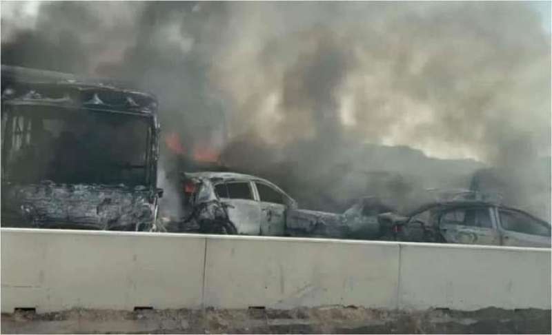 32 حالة وفاة و 62 مصابا في حادث التصادم بطريق الإسكندرية