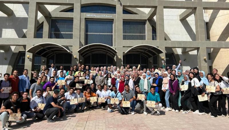 انطلاق فعاليات الملتقى الثاني للاتحادات الطلابية لرؤية مصر 2030 بجامعة حلوان