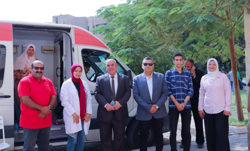 جامعة الدلتا التكنولوجية تنظم حملة للتبرع للدم تضامنًا مع الشعب الفلسطيني