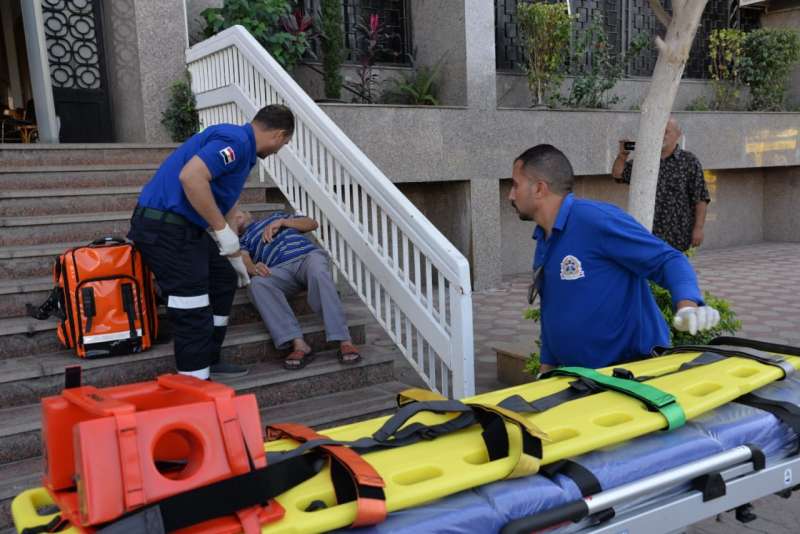 ديوان عام محافظة الإسماعيلية ينفذ خطة الإخلاء التدريبية للطوارئ