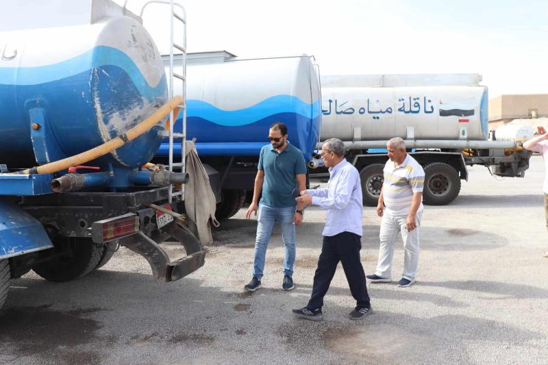 رئيس شركة مياه البحر الأحمر يتفقد عدد من  مواقع الشركة لمتابعة سير العمل