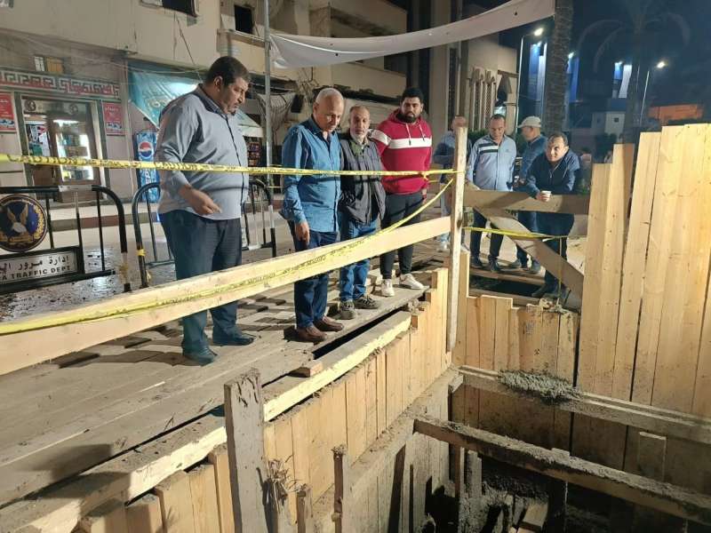 متابعة أعمال إصلاح خط انحدار محطة الصرف الصحي برشيد