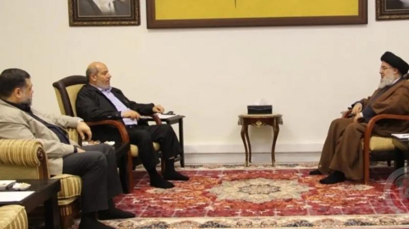 وفد من حماس يصل لبنان ويلتقي مع الأمين العام لحزب الله