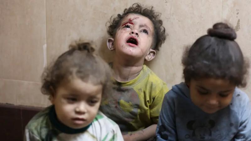 صورة لاطفال غزة الايتام ضحايا العربدة الصهيونية