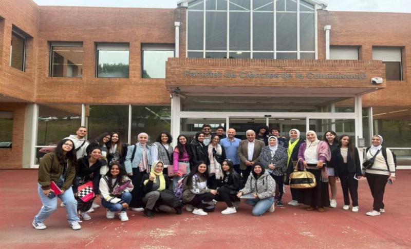 كلية إعلام القاهرة تنظم رحلة علمية تدريبية لطلابها إلى جامعة أوتونوما فى إسبانيا لمدة 10 أيام