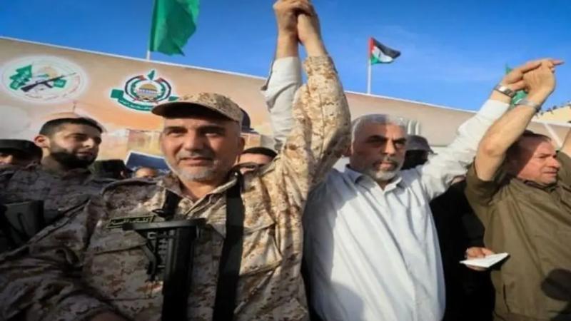 الصورة لقادة حماس الذين لقوا مصرعهم