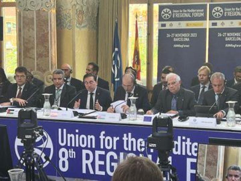 وزير الخارجية يشارك في اجتماعات المنتدى الإقليمي الثامن للاتحاد من أجل المتوسط ببرشلونة