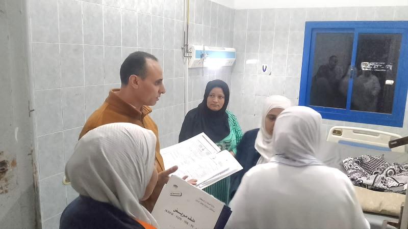 وكيل صحة البحيرة يتابع الخدمة الطببة بمستشفيات كفر الدوار
