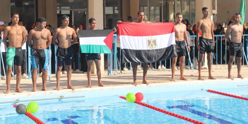 اسرة طلاب من اجل مصر بجامعة جنوب الوادي تنظم البطولة الثانية للسباحة