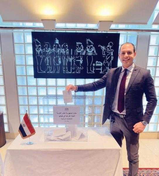 انتهاء أعمال اليوم الأول للانتخابات الرئاسية فى سفارة مصر بطوكيو