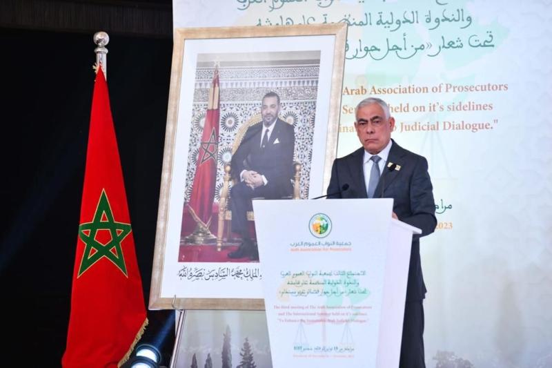 النائب العام يختتم مشاركته في الندوة الدولية لـ ”النواب العموم” العرب بالمغربية