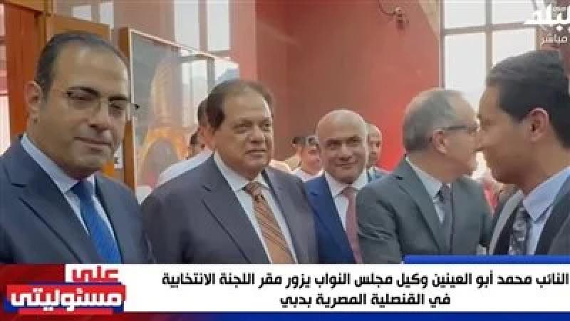 أبو العينين يزور مقر اللجنة الانتخابية في القنصلية المصرية بدبي.. فيديو