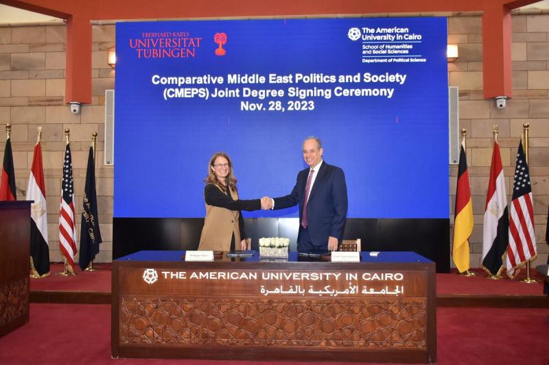 الجامعة الأمريكية بالقاهرة تعلن عن إطلاق درجة علمية مزدوجة في العلوم السياسية مع جامعة توبنجن بألمانيا