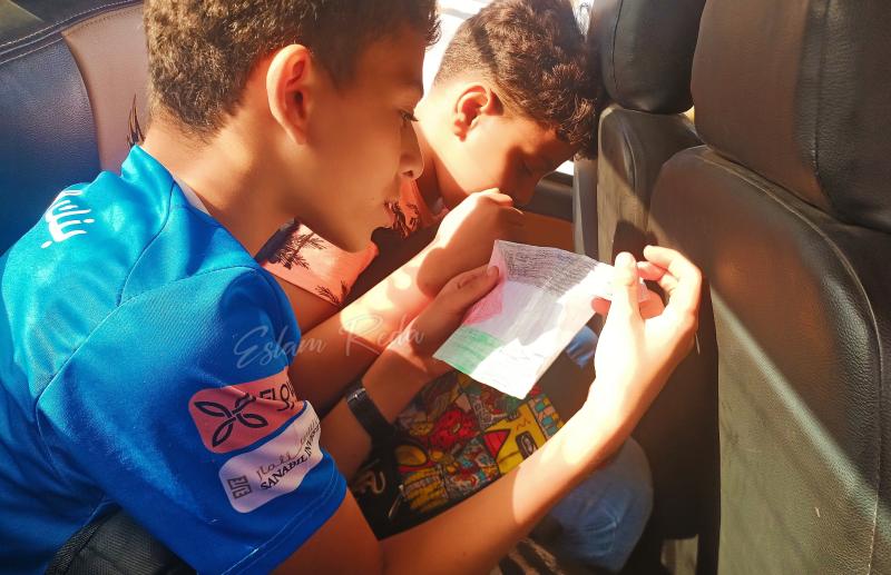اطفال الإسكندرية ترسم علم فلسطين
