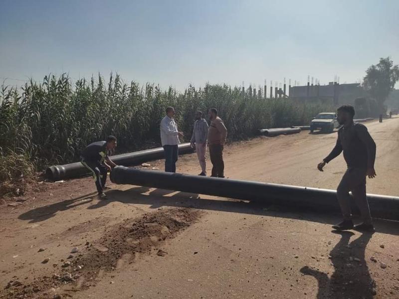 المنوفية: بدء توصيل خطوط المياه من محطة القرنين إلى قرى الباجور