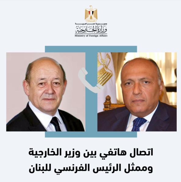 وزير الخارجية يتلقى اتصالاً هاتفياً من مبعوث الرئيس الفرنسي للبنان