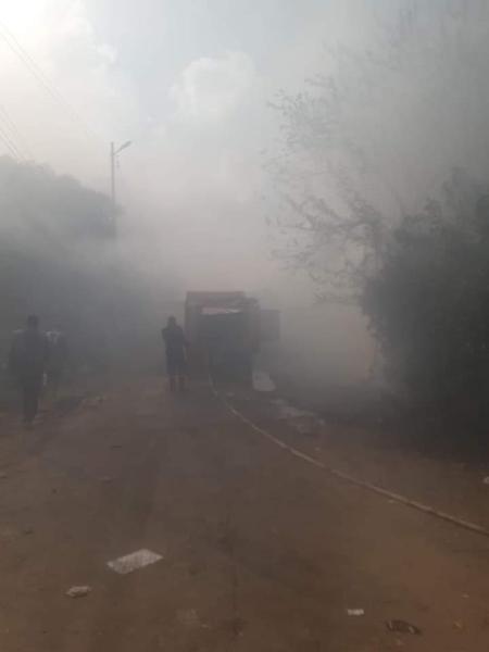 الحماية المدنية بالمنوفية تسيطر على حريق منزل وكافيتريا بقرية ميت عفيف